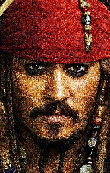 PIRATI DEI CARAIBI (2003) - Johnny Depp as Capitan Jack, Nieuw
