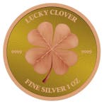 Niue. 2 Dollars 2023 1oz $2 NZD Niue Lucky Clover Rose Gold