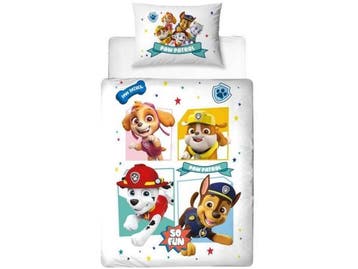 Veiling - Paw Patrol Beddengoed, dekbedovertrek 100 x 135 cm, Kinderen en Baby's, Kinderkamer | Bedden, Gebruikt