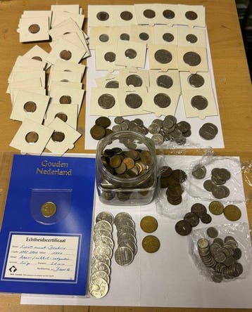 Nederland. verzameling Nederlandse (gulden-)munten uit de
