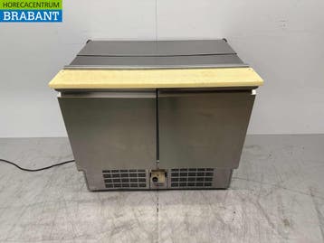 RVS Zanussi Saladette 2 Deuren 95,5 cm 230V Horeca, Ophalen of Verzenden, Gebruikt