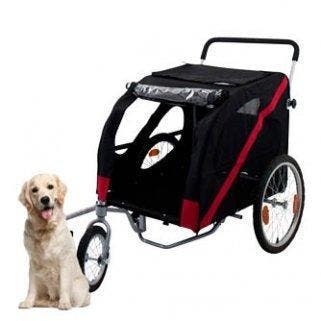 Hondenfietskar Doggy Deluxe Exclusivio met wandelset, Doggy-Deluxe, 60 tot 80 kg, Nieuw, Hondenkar