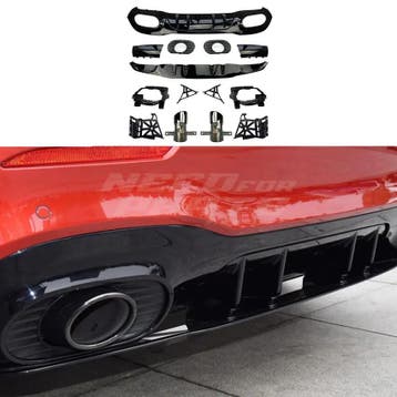 Diffuser With Chrome Exhaust Tips Voor Mercedes A Class W177, Ophalen of Verzenden, Nieuw