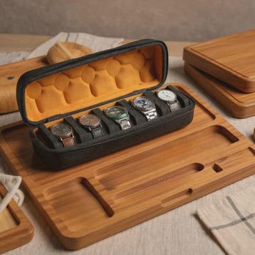 Luxe Horloge Reiskoffer - Harde Rol Organizer met Rode Voeri, Verzenden, Nieuw