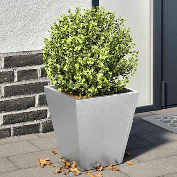 vidaXL Plantenbakken 2 st 30x30x30 cm gegalvaniseerd staal, Verzenden, Nieuw, Metaal