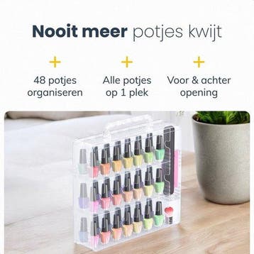 2dekans | Vimora Nagellak koffer voor 48 stuks - Koffer -, Ophalen of Verzenden, Zo goed als nieuw