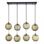 Hanglamp HERMI II 20.0 cm 8-lichts Messing, Ophalen of Verzenden, Nieuw, Metaal, 75 cm of meer