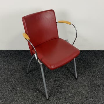 Lande Vergaderstoel - Rood (B), Ophalen of Verzenden, Gebruikt