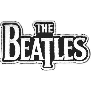 The Beatles - Drop T Logo Wit - patch officiële merchandise, Ophalen of Verzenden, Nieuw, Kleding