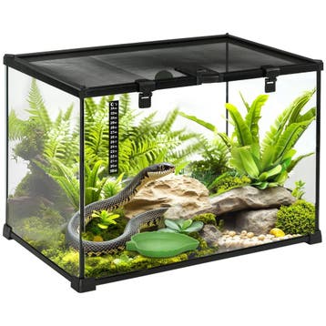 TRUUSK Terrarium Voor Reptielen 50 x 30 x 35 cm - Glazen Voe, Verzenden, Nieuw