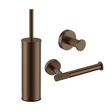 BWS Sensa Toilet Accessoires Set Geborsteld Brons Koper PVD, Ophalen of Verzenden, Nieuw, Bad