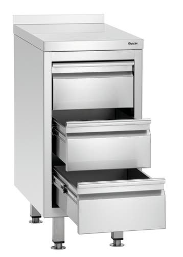 Bartscher Ladenkast 700S3A | 3 Lades | GN 1/1 | RVS | 400x70, Ophalen of Verzenden, Nieuw in verpakking