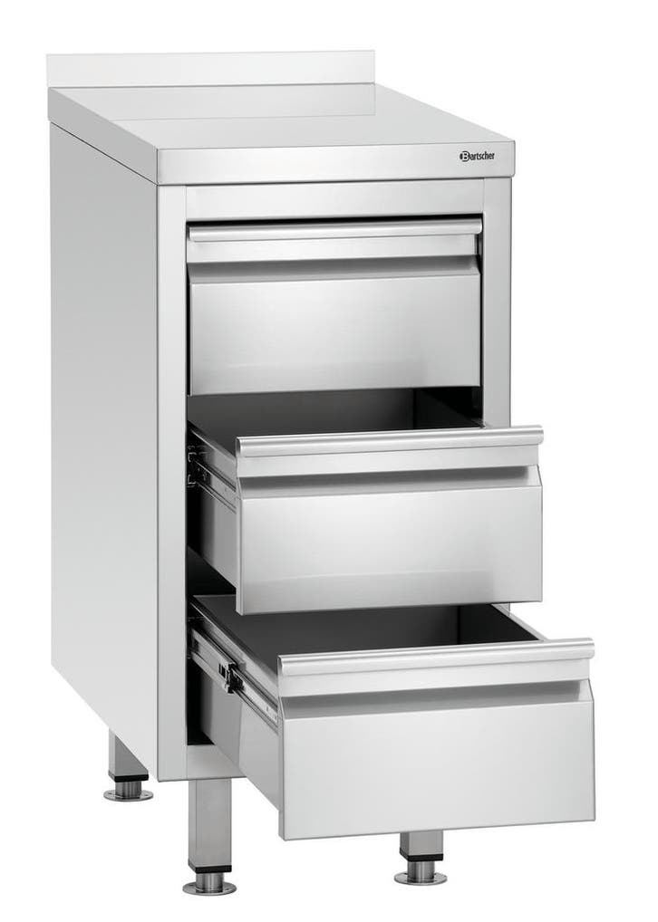 Bartscher Ladenkast 700S3A | 3 Lades | GN 1/1 | RVS | 400x70, Zakelijke goederen, Horeca | Keukenapparatuur, Nieuw in verpakking