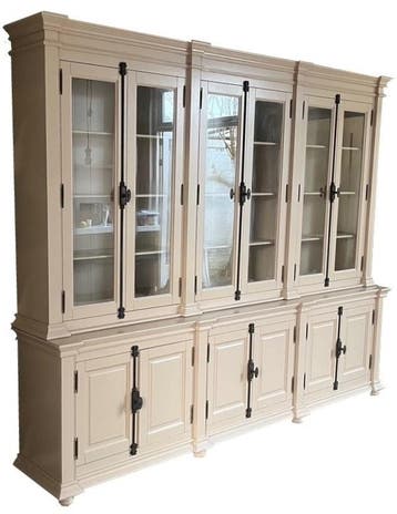 Buffetkast grijsbeige Lara 300 x 240cm espagnoletsluiting, Huis en Inrichting, Kasten | Buffetkasten, Ophalen of Verzenden, Nieuw