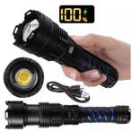 Trizand Tactische LED zaklamp 1500 lumen zwart aluminium..., Ophalen of Verzenden, Nieuw