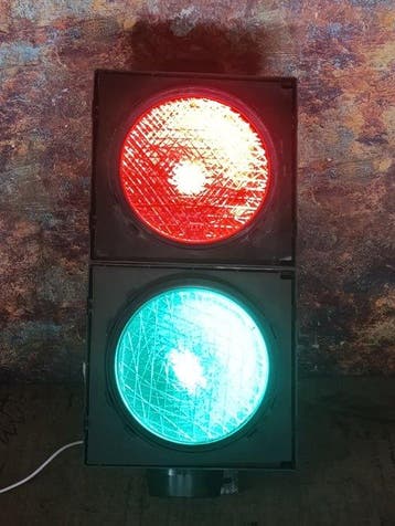 Stoplicht - Glas, aluminium, metaal - Siemens