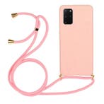 Galaxy S20 Plus Crossbody TPU Hoesje met Koord Roze, Ophalen of Verzenden, Nieuw