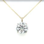 Halsketting - 14 karaat Geel goud - 8.07ct. tw. Diamant, Nieuw
