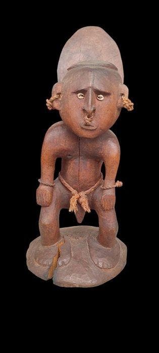Antropomorf houten beeld uit Kanduanam, aan de Sepikrivier.