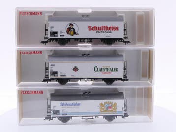 Schaal H0 Fleischmann 5322, 5327K en 5329K set van 3 gesl..., Gelijkstroom, Fleischmann, Overige typen, Ophalen of Verzenden