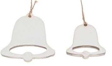Houten Kerstklok Kerstbel 5-7 cm 8 stuks, Ophalen of Verzenden, Nieuw
