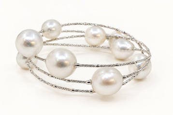 Armband - 18 karaat ALGT-gecertificeerde witte, Nieuw