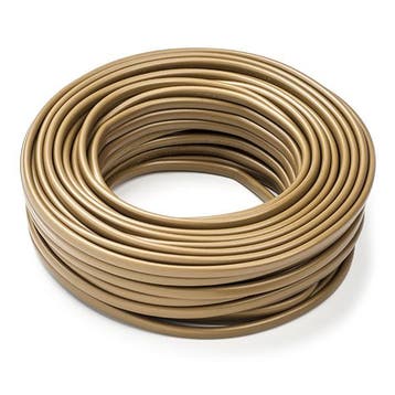 Huishoudsnoer | 2x 0.75 mm² | 20 meter (Plat, Goud), Verzenden, Nieuw