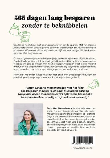 Een betaalbaar jaar 9789401492812 Sara Van Wesenbeeck, Verzenden, Zo goed als nieuw, Sara Van Wesenbeeck