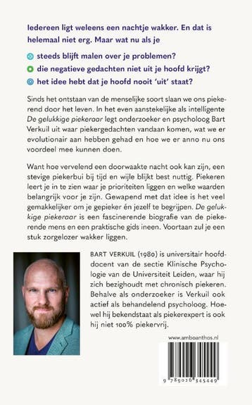De gelukkige piekeraar 9789026345449 Bart Verkuil, Verzenden, Gelezen, Bart Verkuil