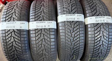 4x 205-55-16 Yokohama Winter 4x 7.5mm €60 Per Band 205 55 16, Ophalen, Gebruikt, 16 inch, Band(en)
