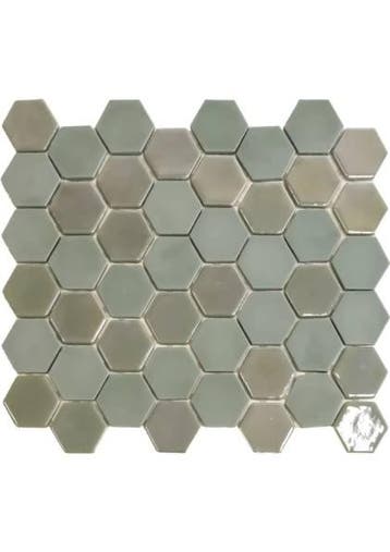 The Mosaic Factory Valencia Khaki Matt Glossy Hexagon | moz, Ophalen of Verzenden, Nieuw