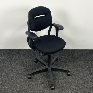 Bureaustoel Ahrend 220 - Lage  Rug | Nieuw gestoffeerd, Huis en Inrichting, Gebruikt, Zwart, Ophalen of Verzenden, Bureaustoel