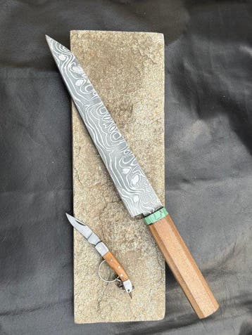 Hekito - Keukenmes - Carving knife - Exclusief vintage