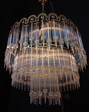 Plafondlamp - Messing, Kristal - AmbachtelijkMurano, Huis en Inrichting, Nieuw