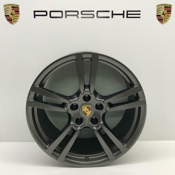 Porsche Cayenne ORIGINELE 21inch Turbo II Platinium + banden, Auto-onderdelen, Banden en Velgen, Ophalen, Gebruikt, 295 mm, Banden en Velgen