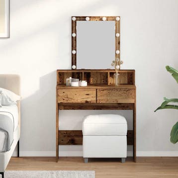 vidaXL Kaptafel Oud Hout 80 x 41 x 144,5 cm Bewerkt hout, Verzenden, Nieuw