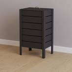 Wäschekorb Holmegaard Holz Schwarz [en.casa], Verzenden, Nieuw