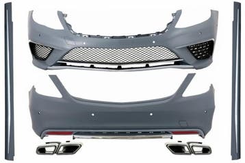 Bodykit Bumper set W222 S63 AMG look lang chrome Edition, Ophalen of Verzenden, Nieuw