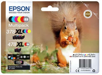 Epson Squirrel 378XL/478XL Eekhoorn Claria Photo HD multi..., Verzenden, Nieuw, Overige typen
