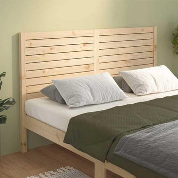 vidaXL Hoofdbord 126x4x100 cm massief grenenhout, Verzenden, Nieuw, Bruin, Hout