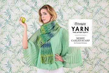 Breipatroon Sjaal Mossy Cabled Scarf met kabels & franjes, Ophalen of Verzenden, Nieuw