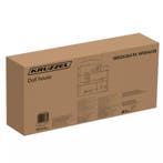 Kruzzel houten poppenhuis – 3 verdiepingen met meubels, L., Ophalen of Verzenden, Nieuw