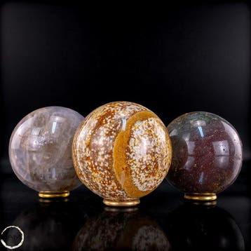 Ocean Jasper & Bumblebee Jasper Kugel-Set Krachtige
