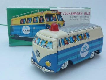 Masudaya - Blikken speelgoedauto - Volkswagen KLM -, Antiek en Kunst, Antiek | Speelgoed