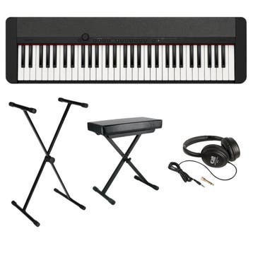 Casio CT-S1BK Keyboard met Hoofdtelefoon, Standaard en Kruk,, Muziek en Instrumenten, Keyboards, Ophalen of Verzenden, Nieuw, Casio
