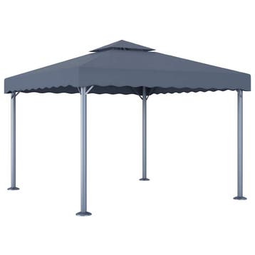 vidaXL Prieel 300x300 cm aluminium antraciet, Verzenden, Nieuw