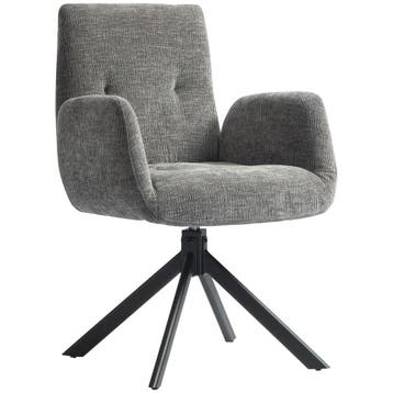 TRUUSK Draaibare Loungestoel met Armleuning - Wol-Leinenlook, Verzenden, Nieuw