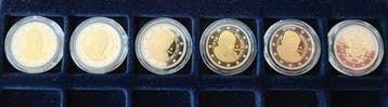 Vaticaan. 2 Euro 2010/2017 (6 monete) Proof (Zonder