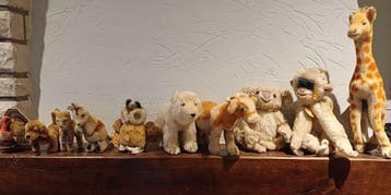 Steiff - Pluche speelgoed 10 pièces - 1950-1960 - Duitsland