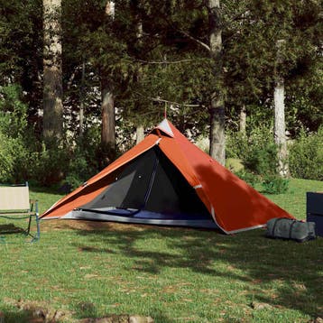 vidaXL Hangende tipi tent 1-persoons waterdicht oranje, Verzenden, Nieuw, Tot en met 2